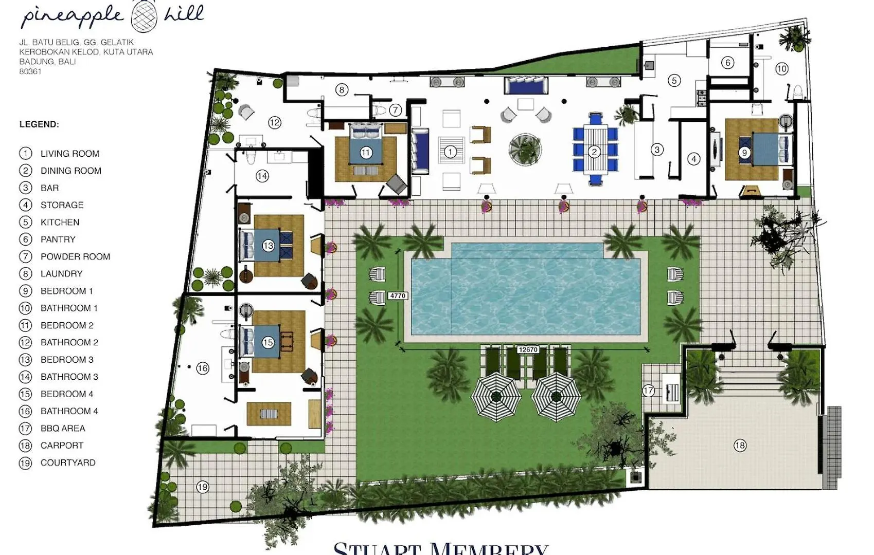 Pineapple Hill 4 Bed Luxury Villa Seminyak  0*, Seminyak (Bali) Indonesia